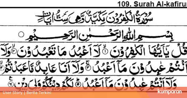Isi Surat Al Kafirun, Surat Pendek dalam Alquran yang Wajib Dihafalkan